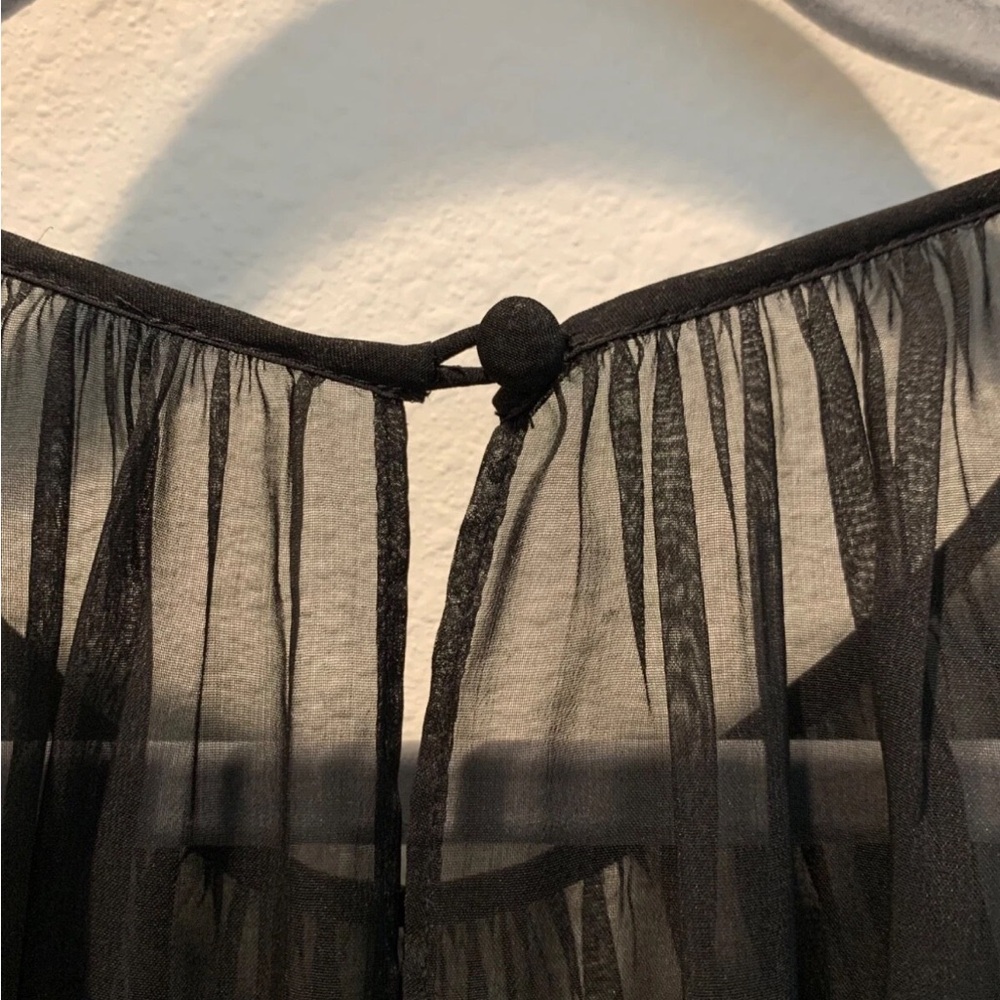 Adrianna Papell Black Strapless Dress with Embellished Waist - Picture 6 of 9